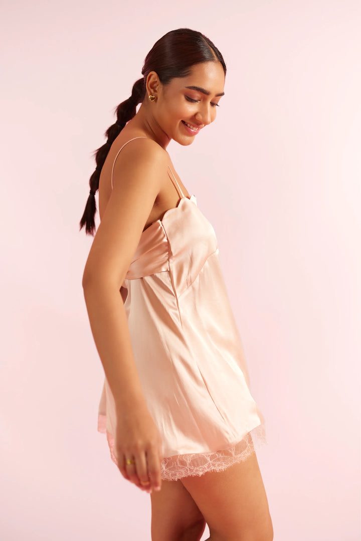 CameoRose Silk Slip Dress