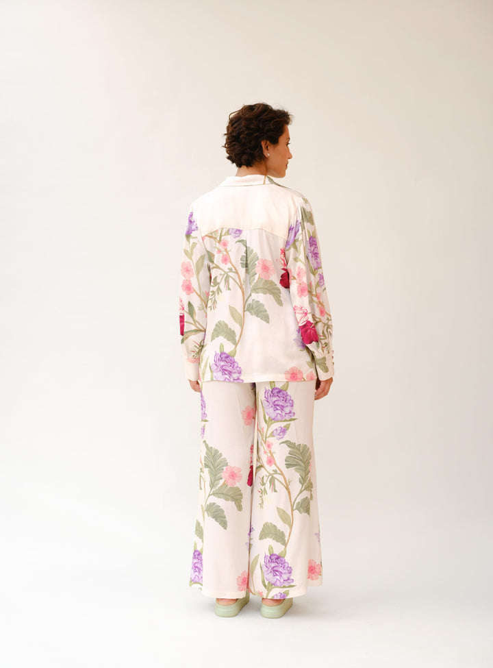 Ivory Floral Dream Pajama Co-Ords