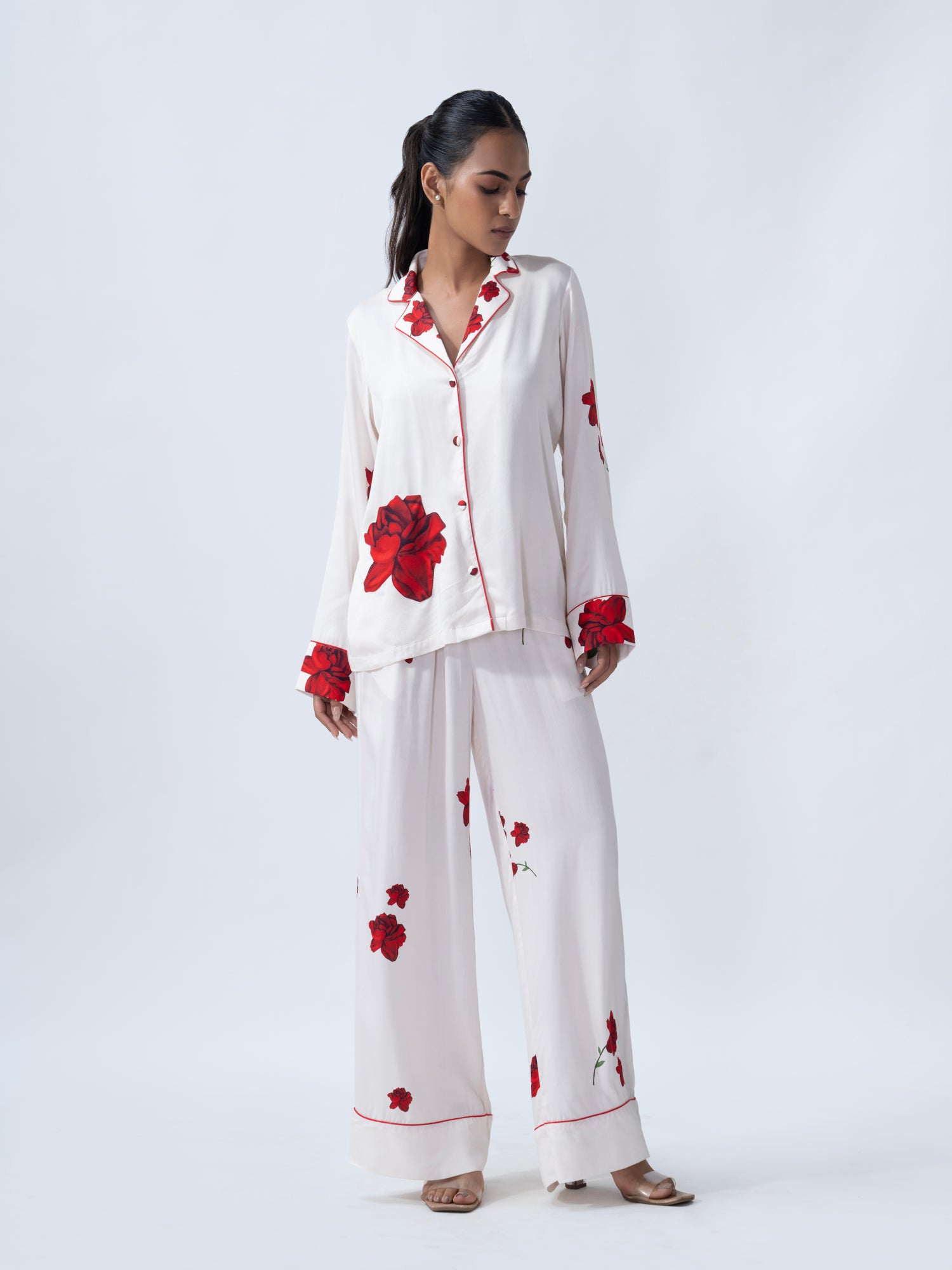 Cute Lovers & Roses PJ Sets for Womens – Cozy Pyjama Sets for Nightwear