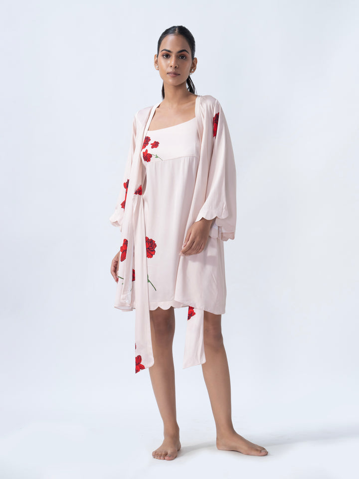 Rose Sorbet Short Robe