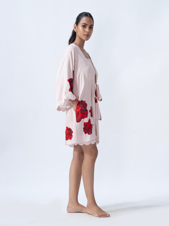 Rose Sorbet Short Robe