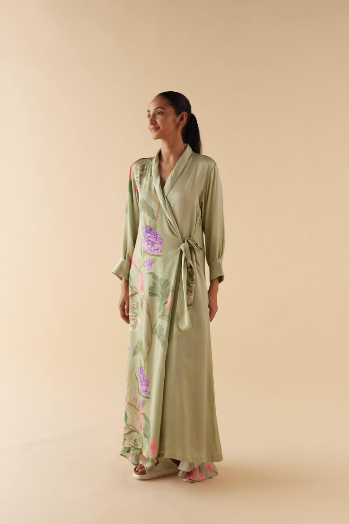 Jade Floral Dream Lounge Robe