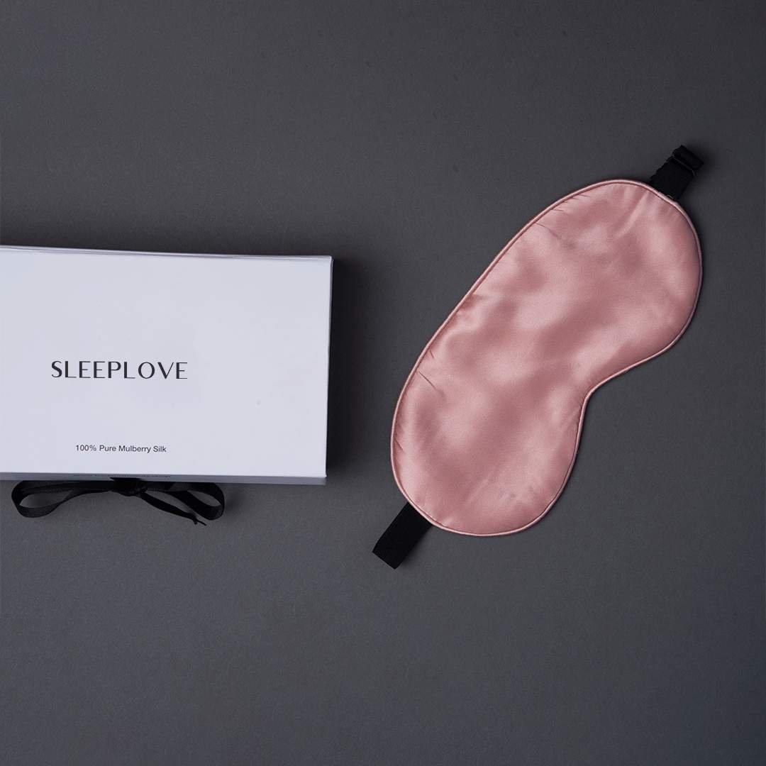 Blush Pink Mulberry Silk Sleep Mask - SleepLove