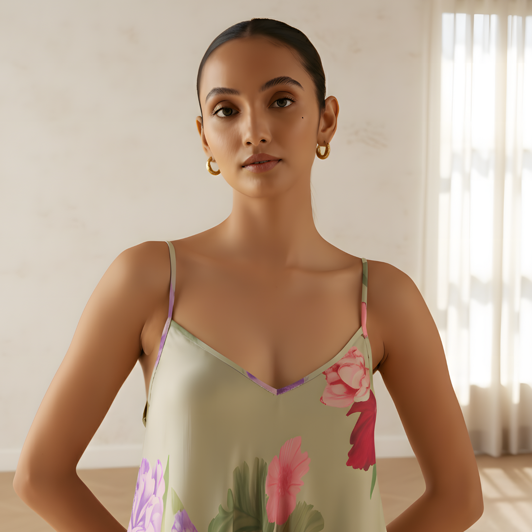 Jade Floral Dream Lounge Cami Dress