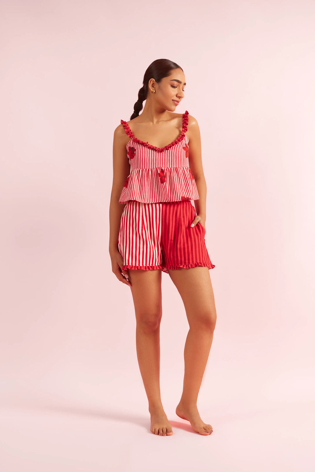 Mad Love Striped Camisole set