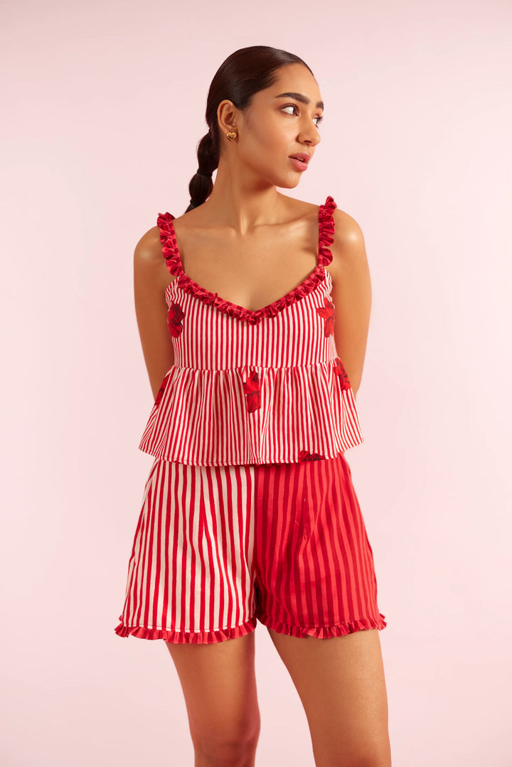 Mad Love Striped Camisole set