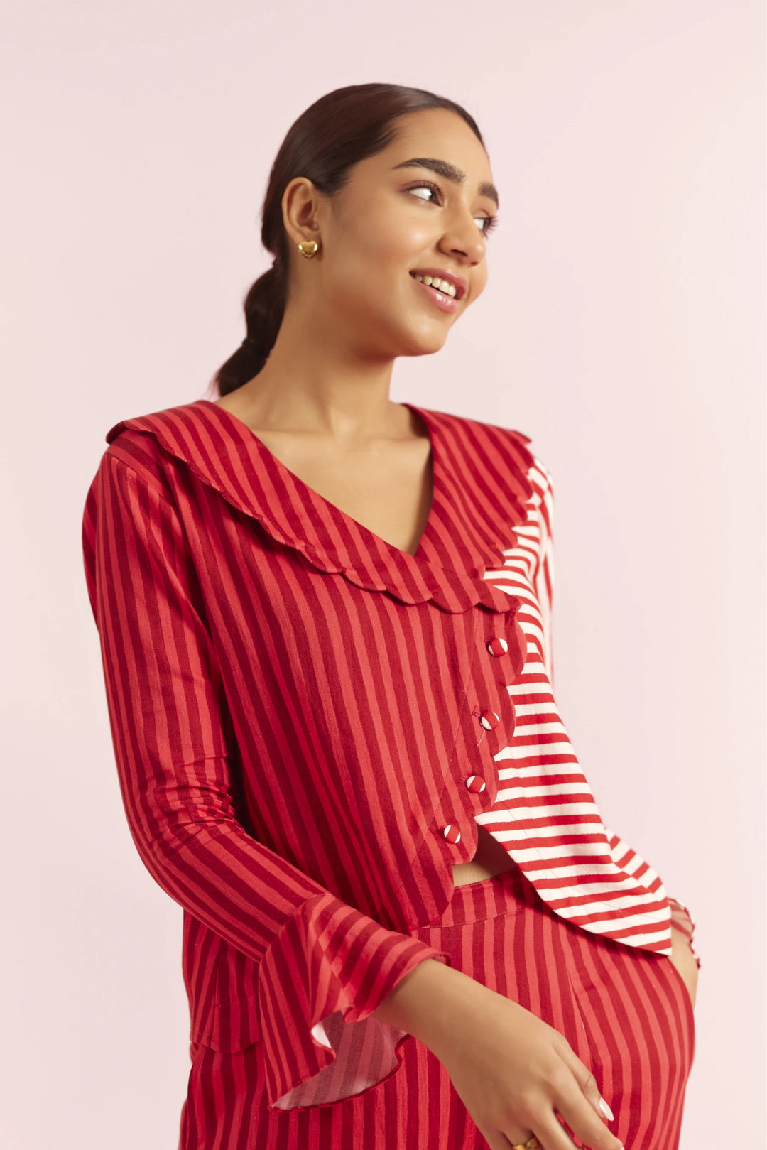 Mad Love Scalloped PJ Shirt