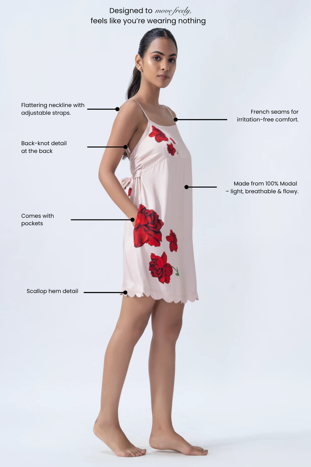 Rose Sorbet Short Slip & Robe Set