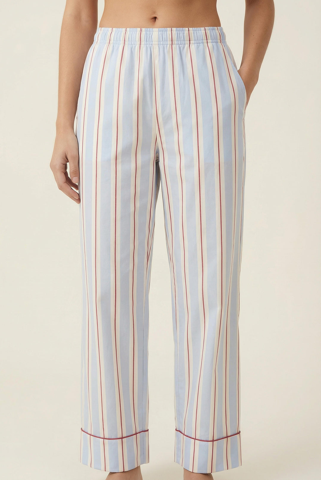 Holiday Blue Stripes PJ Pants
