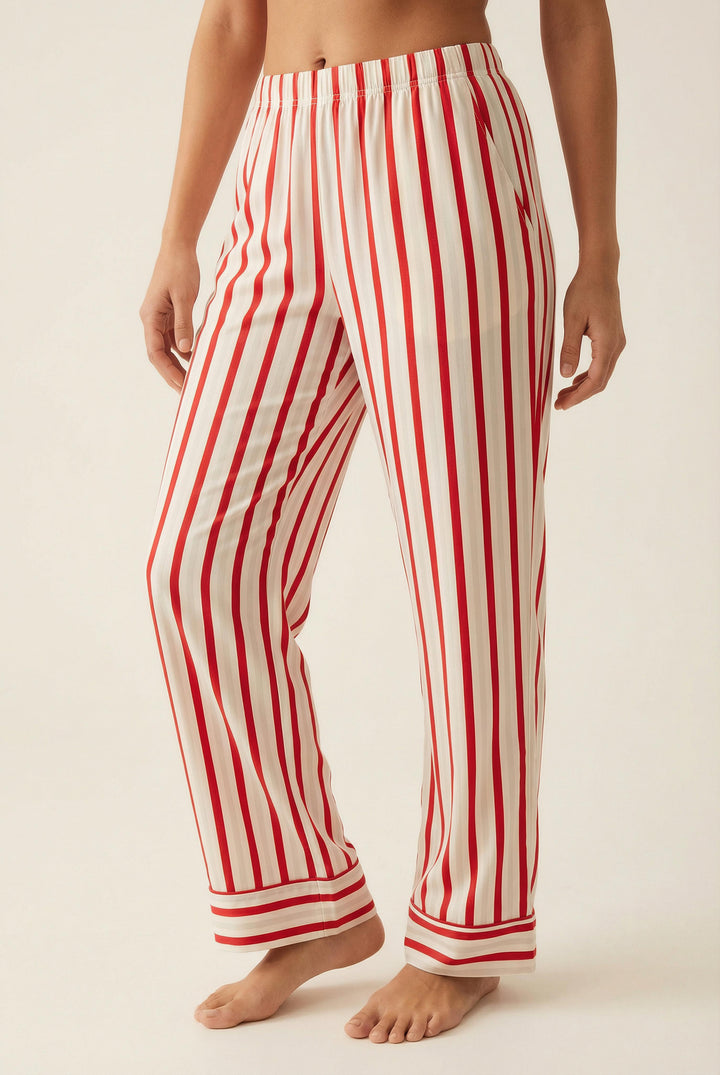 Red Striped Lounge & Sleep Pants