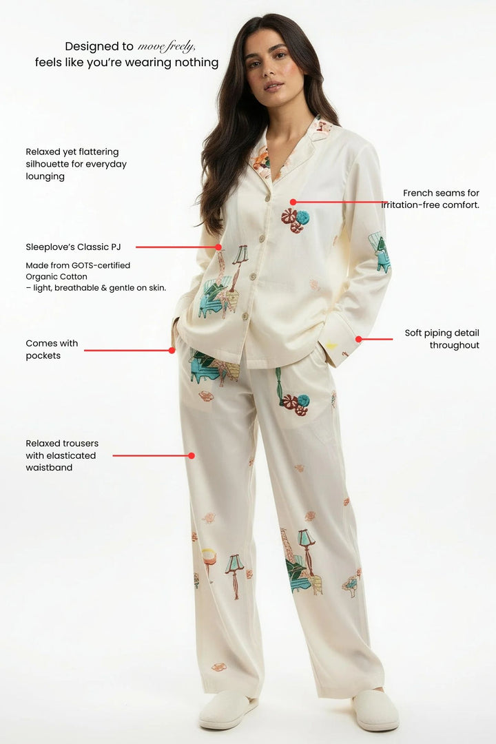 Holiday Pajama Set - Ivory