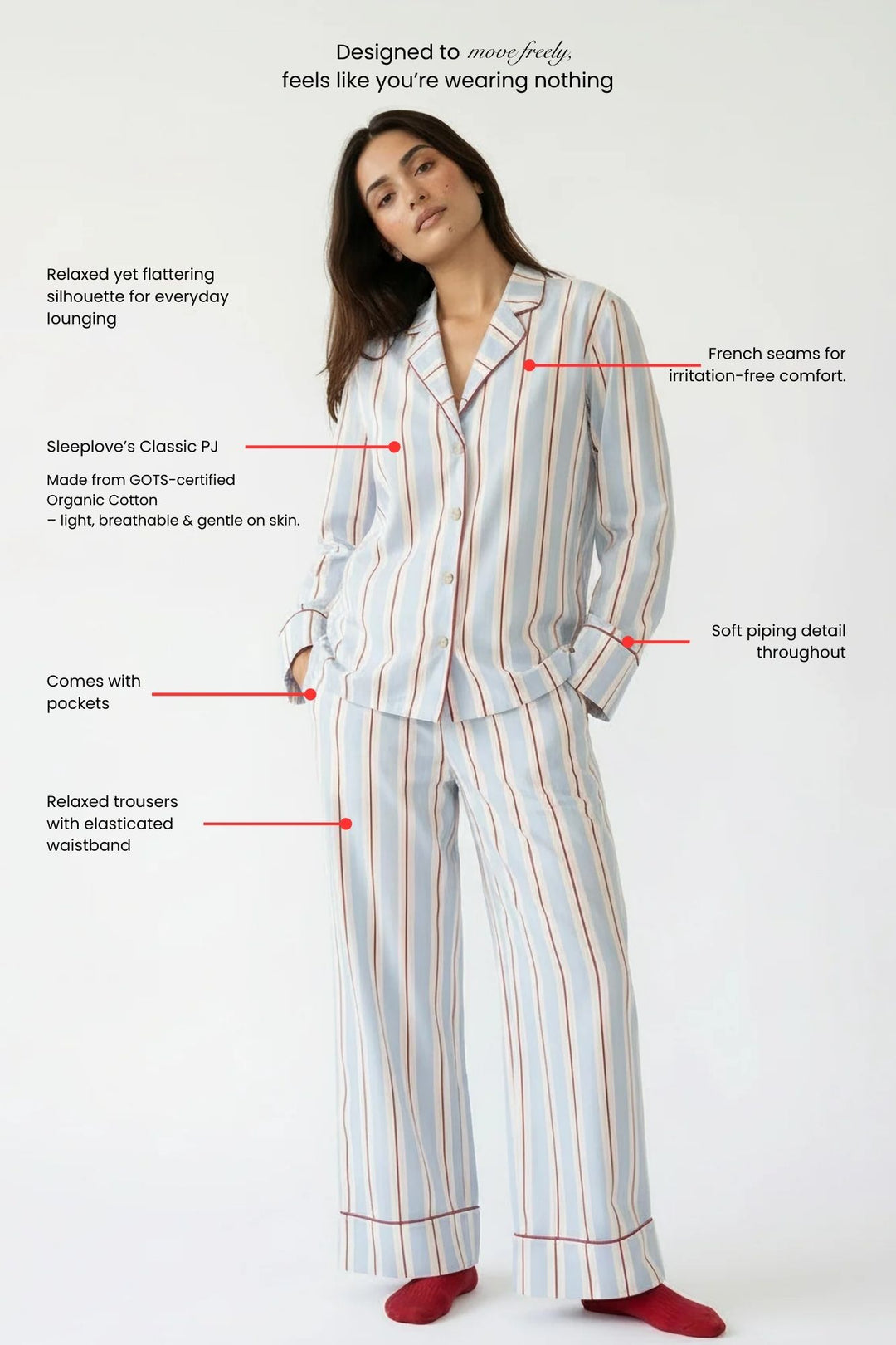 Holiday Stripes Pajama Set
