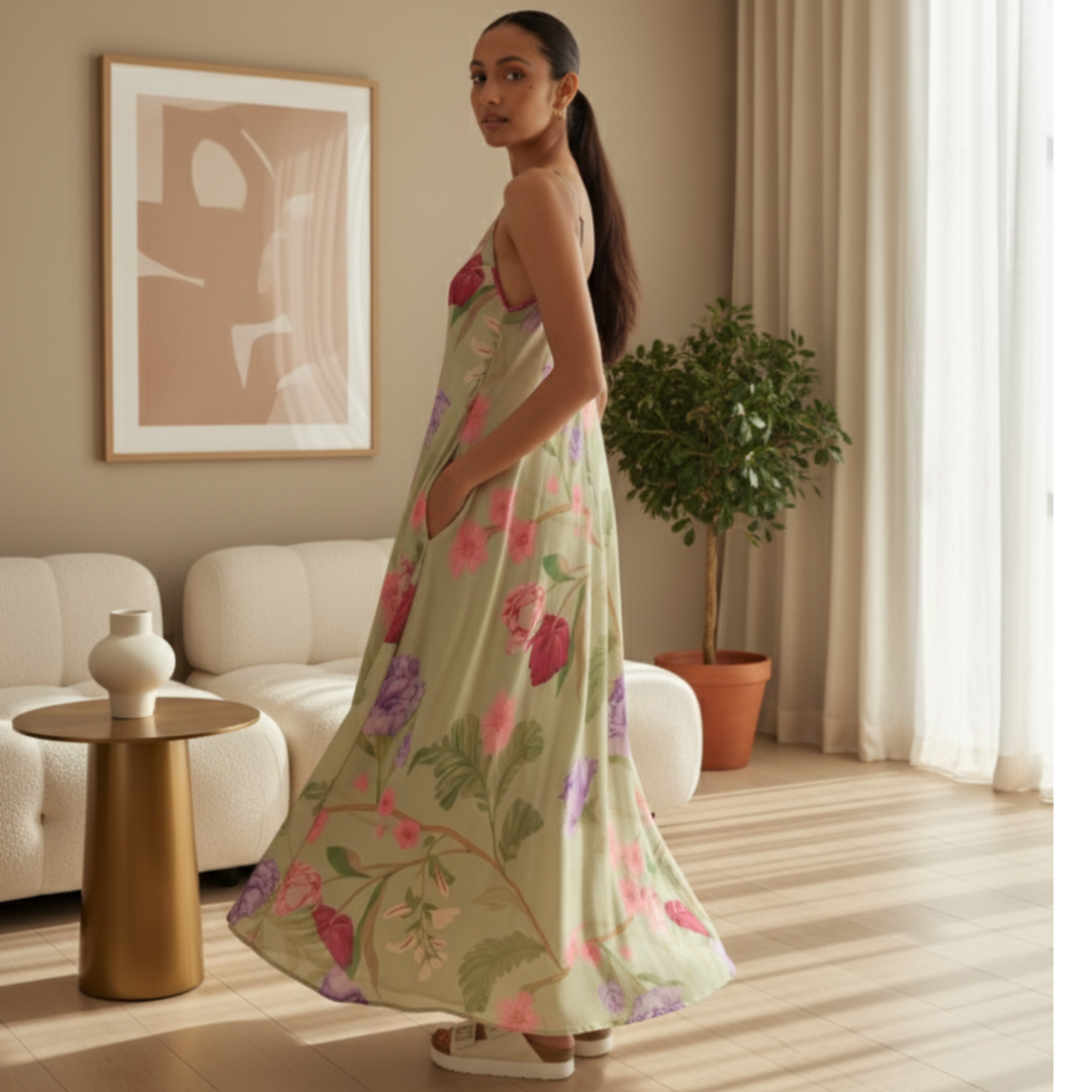 Jade Floral Dream Lounge Cami Dress