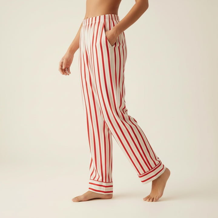 Red Striped Lounge & Sleep Pants