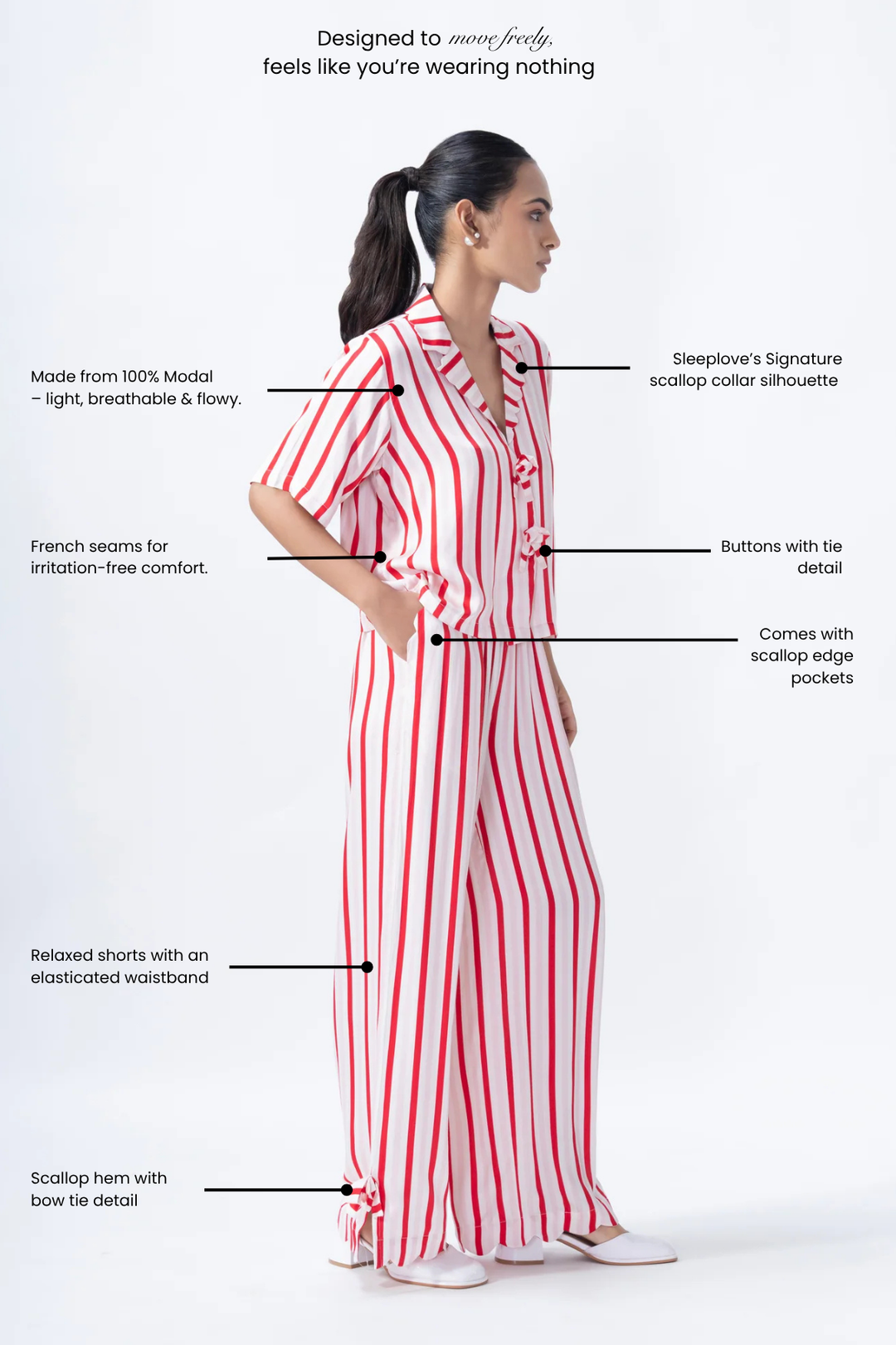 Stripes & Bows PJ Set