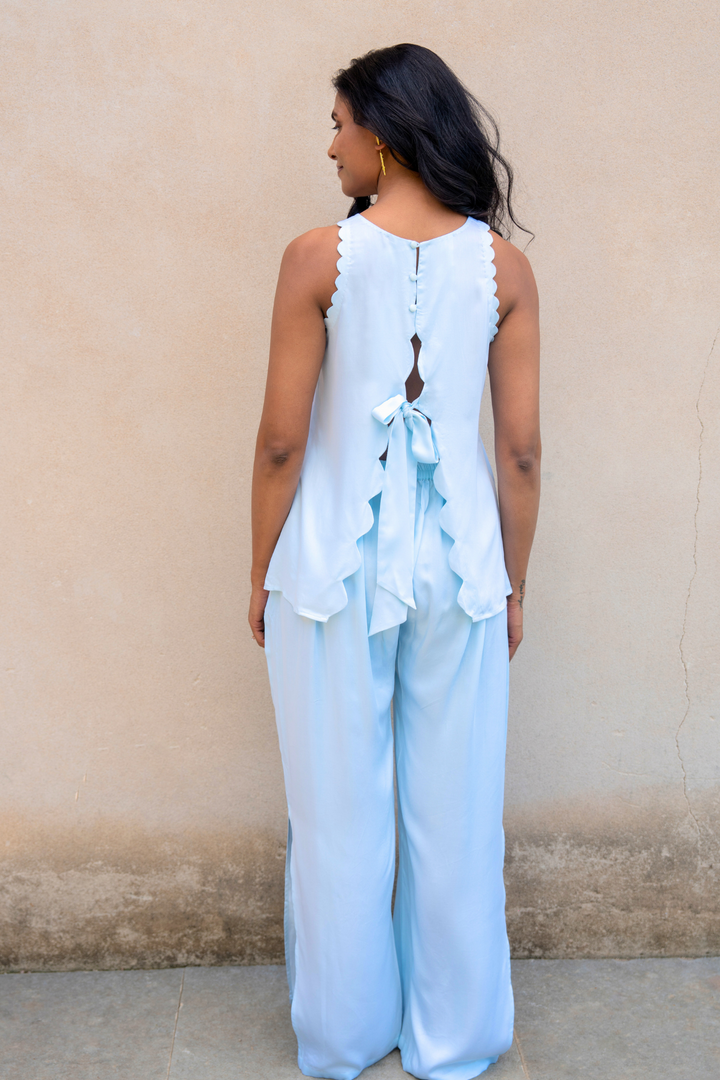 Bit of Blue Back knot Co-ord Set