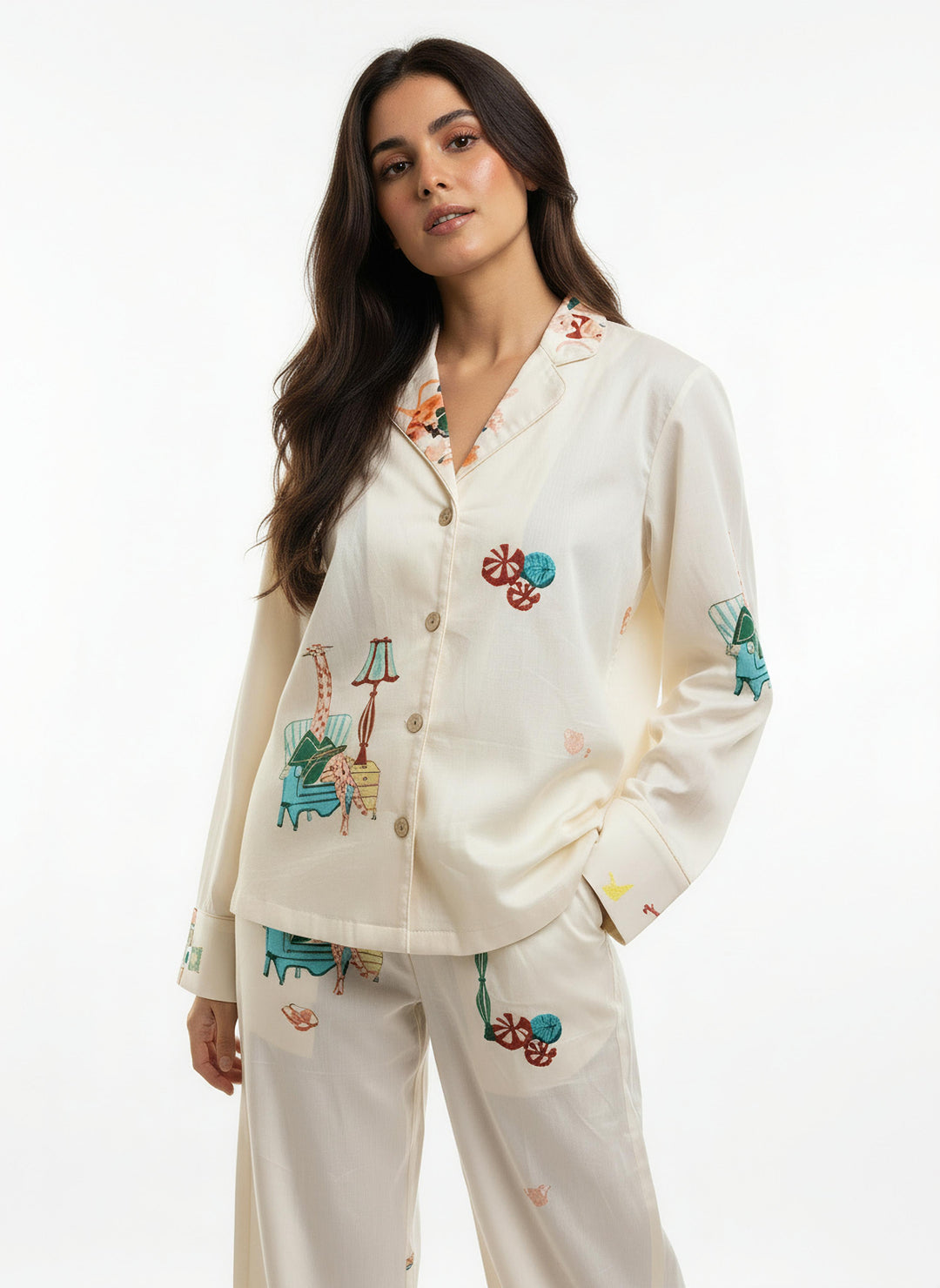 Holiday Pajama Set - Ivory