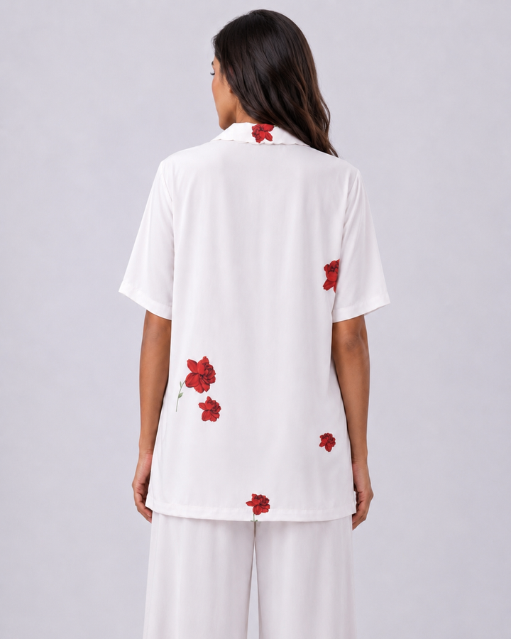 Lovers & Roses Scallop PJ Pants