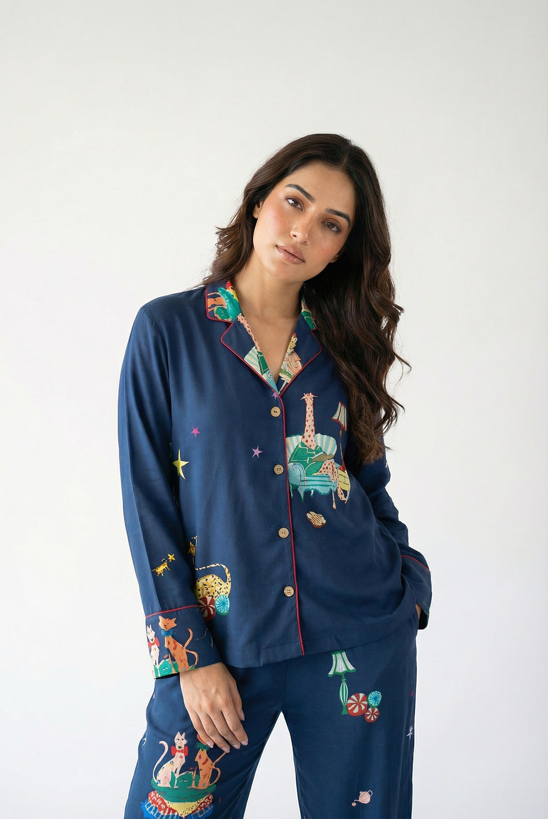 Holiday Pajama Set - Midnight Blue
