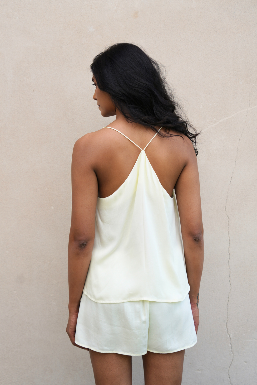 Ivory Yellow Camisole Set