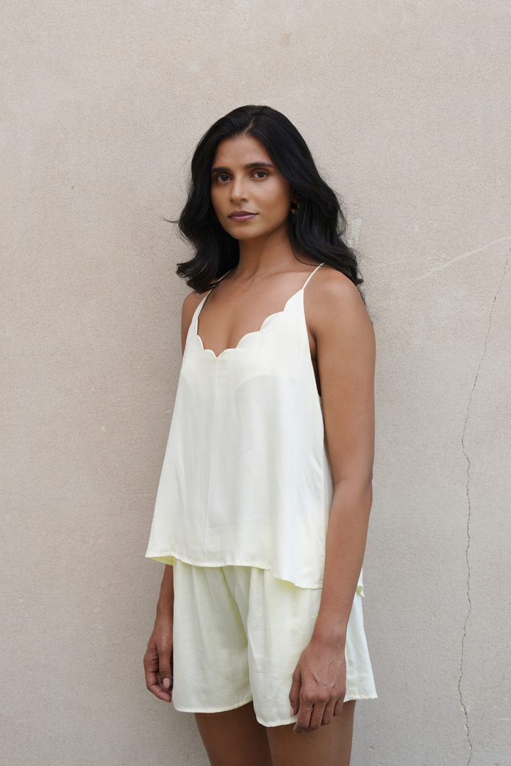 Ivory Yellow Camisole Top