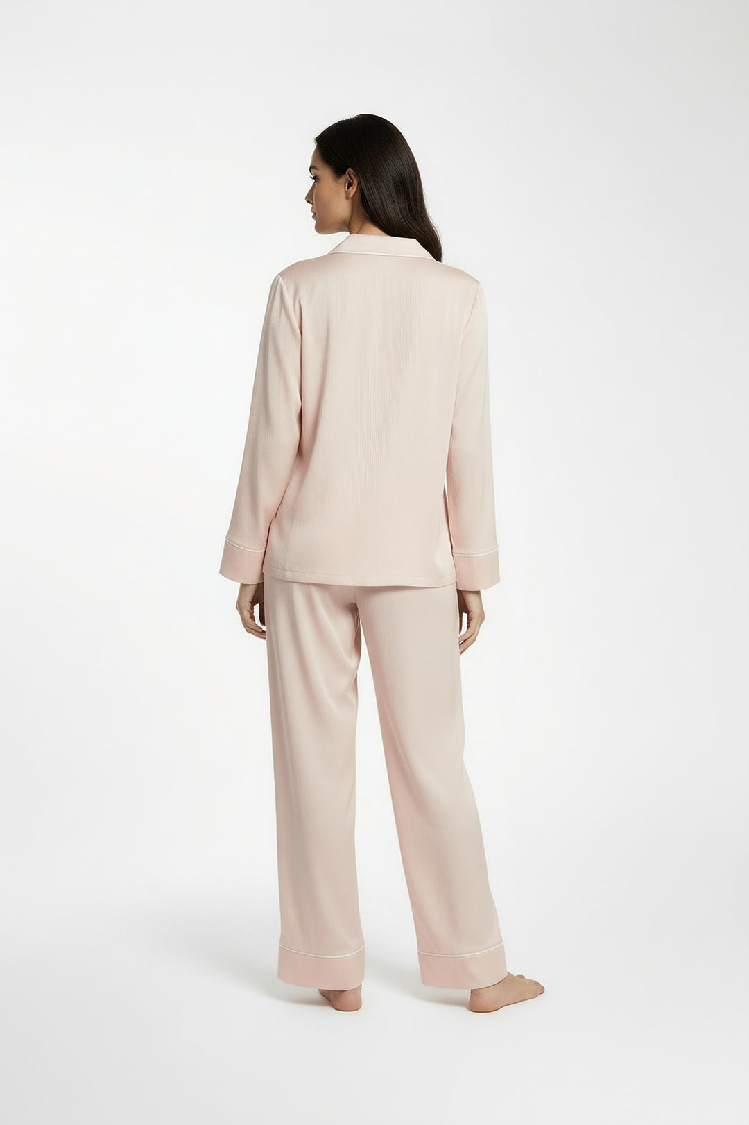 Blush Pink Solid Pajama Set