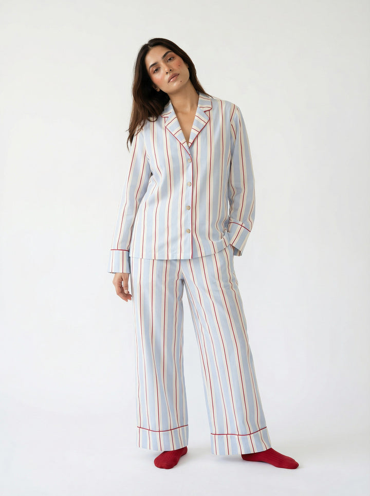 Holiday Stripes Pajama Set