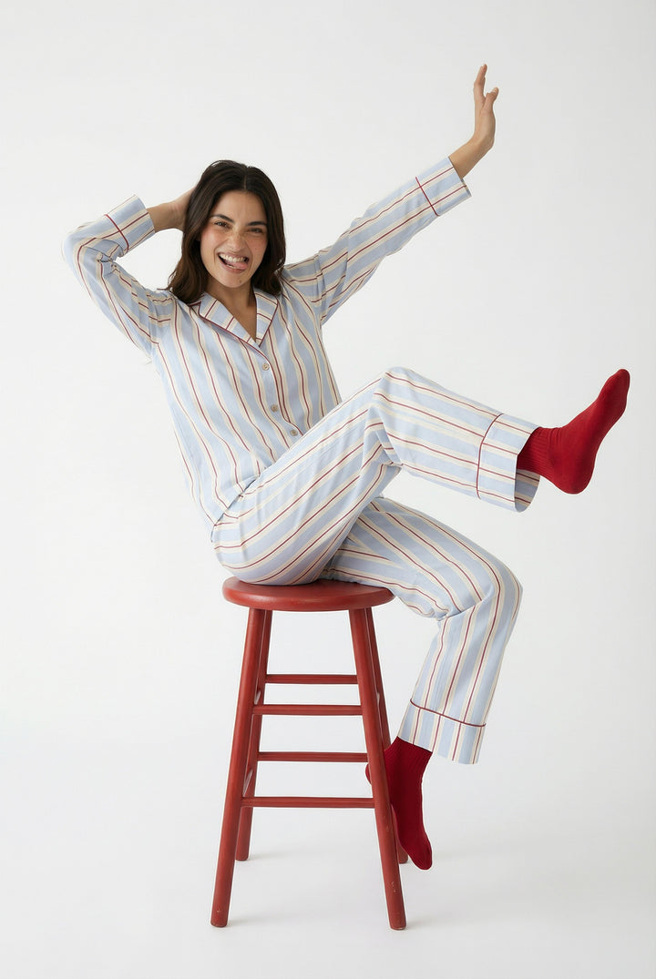 Holiday Stripes Pajama Set