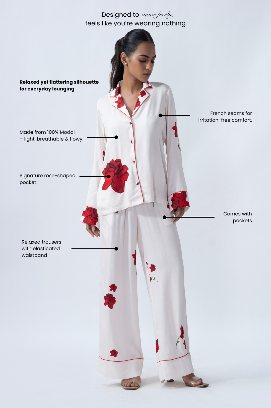 Lovers & Roses PJ Set