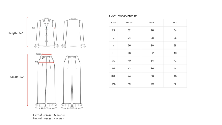 Ivory Paradise Ruffle Modal Pajama set