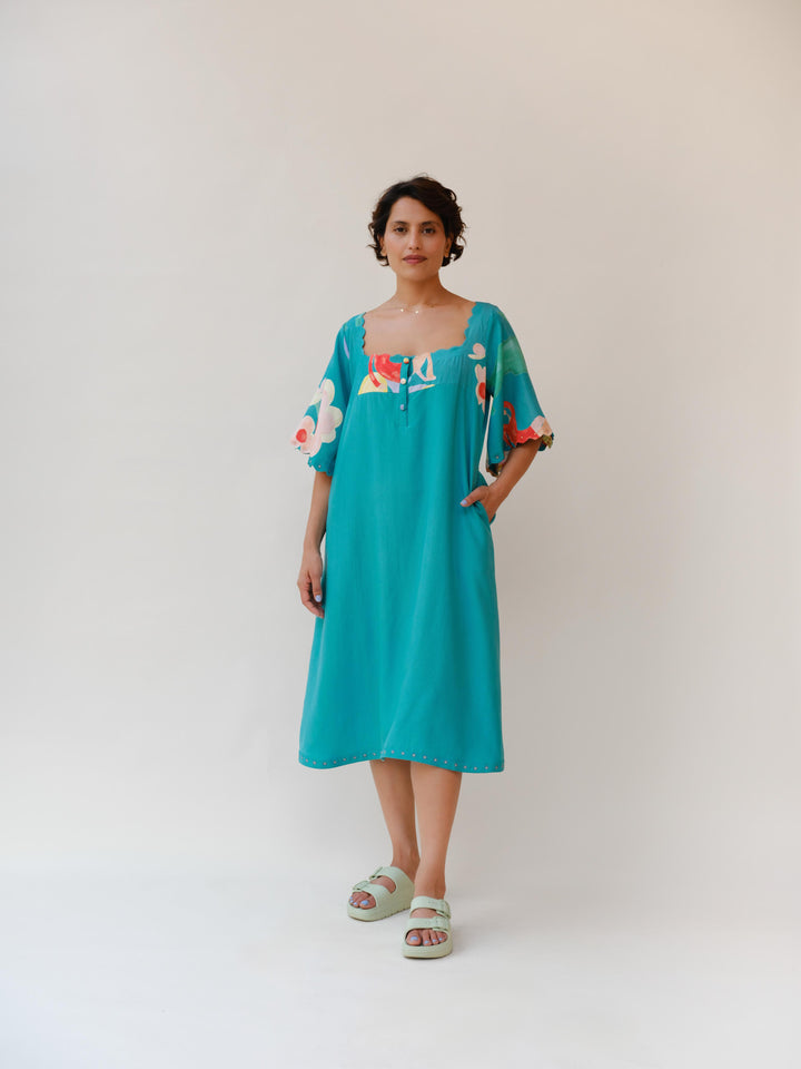 Summer Crush Embroidered lounge Midi