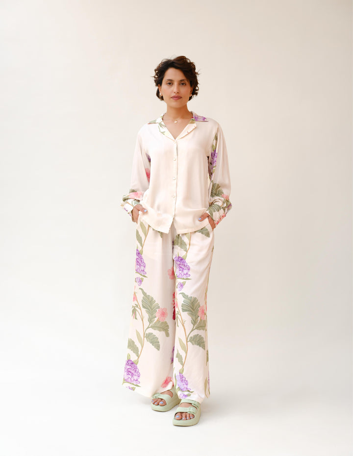 Ivory Floral Dream Pajama Co-Ord