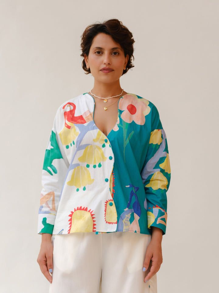 Summer Wave printed shirt