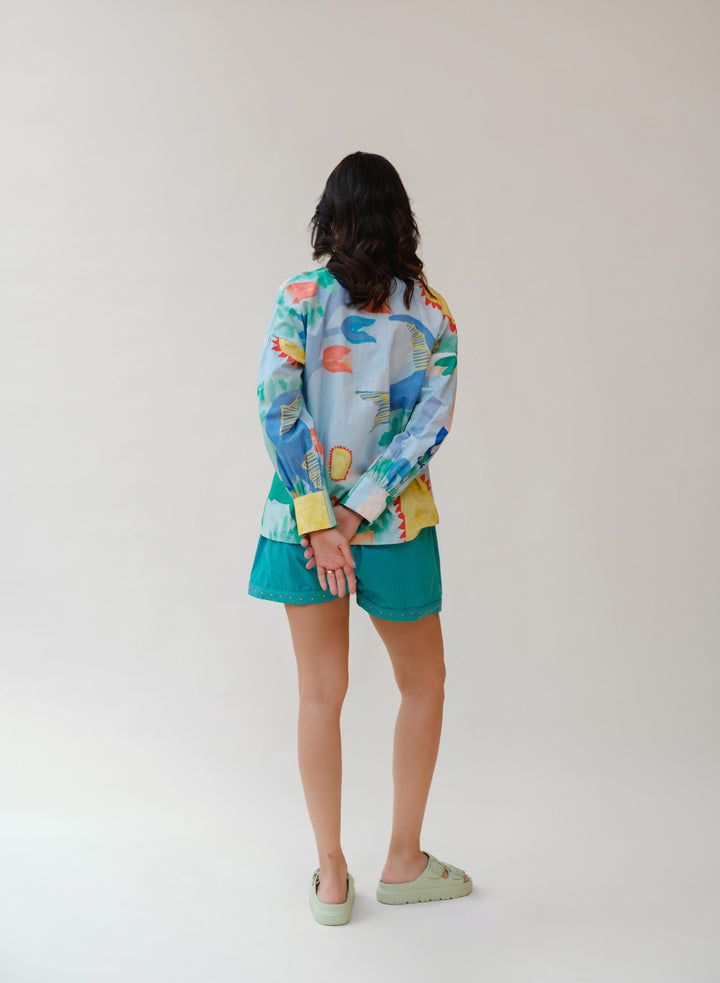 Blue Skies Shorts Set