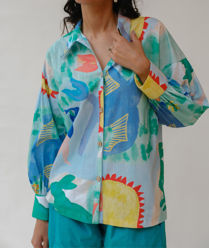 Blue Skies Shorts Set