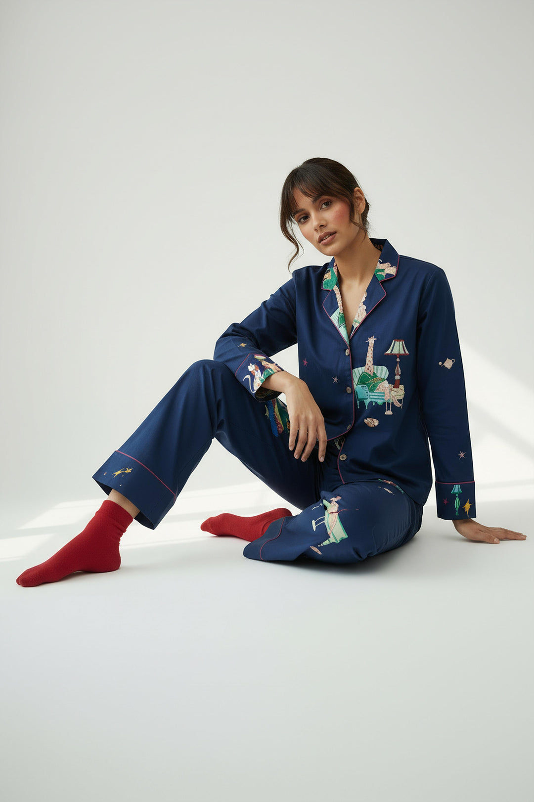 Holiday Pajama Set - Midnight Blue