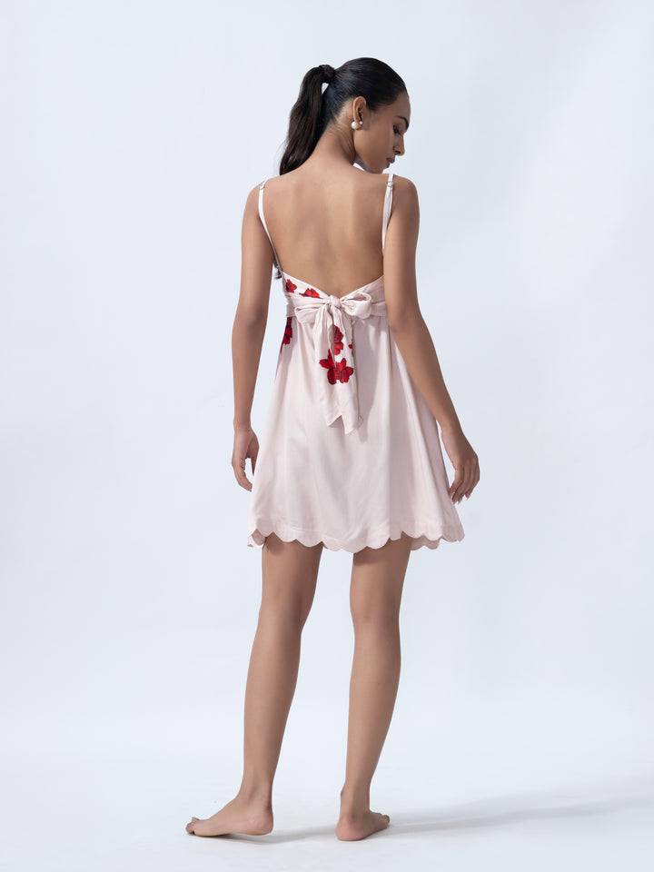 Rose Sorbet Short Slip & Robe Set