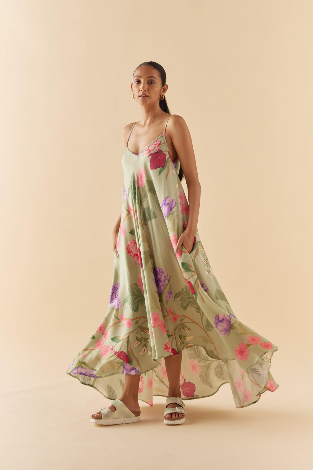 Jade Floral Dream Lounge Cami Dress