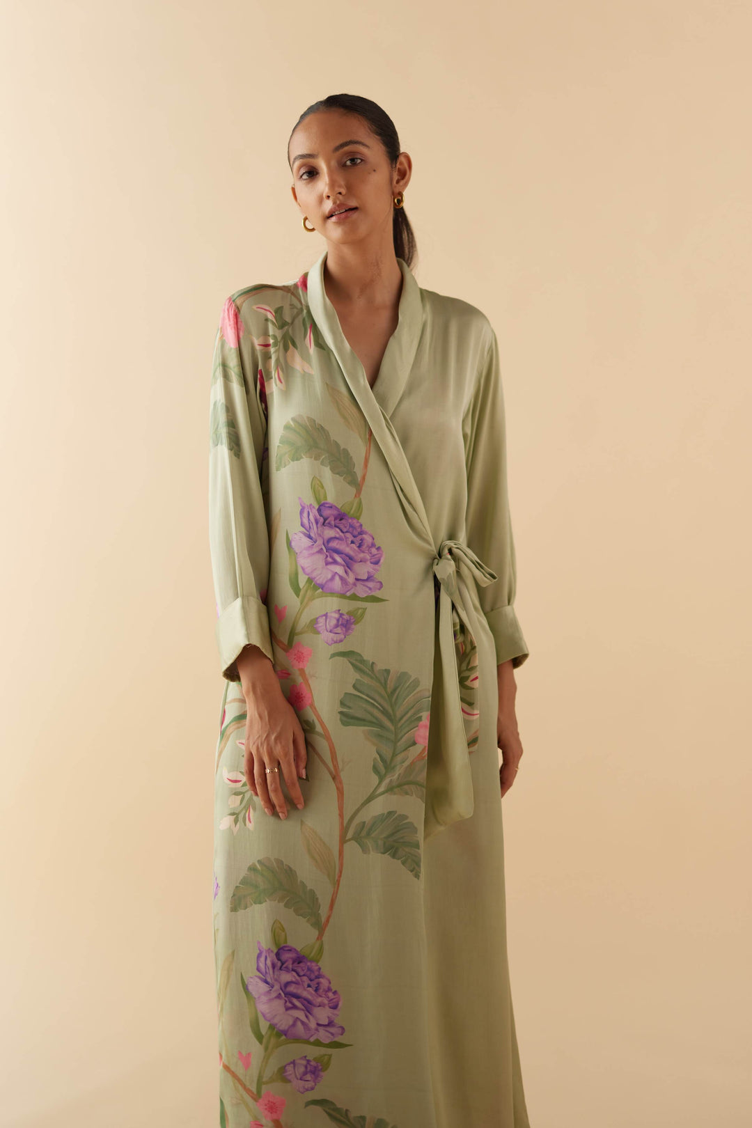 Jade Floral Dream Lounge Robe