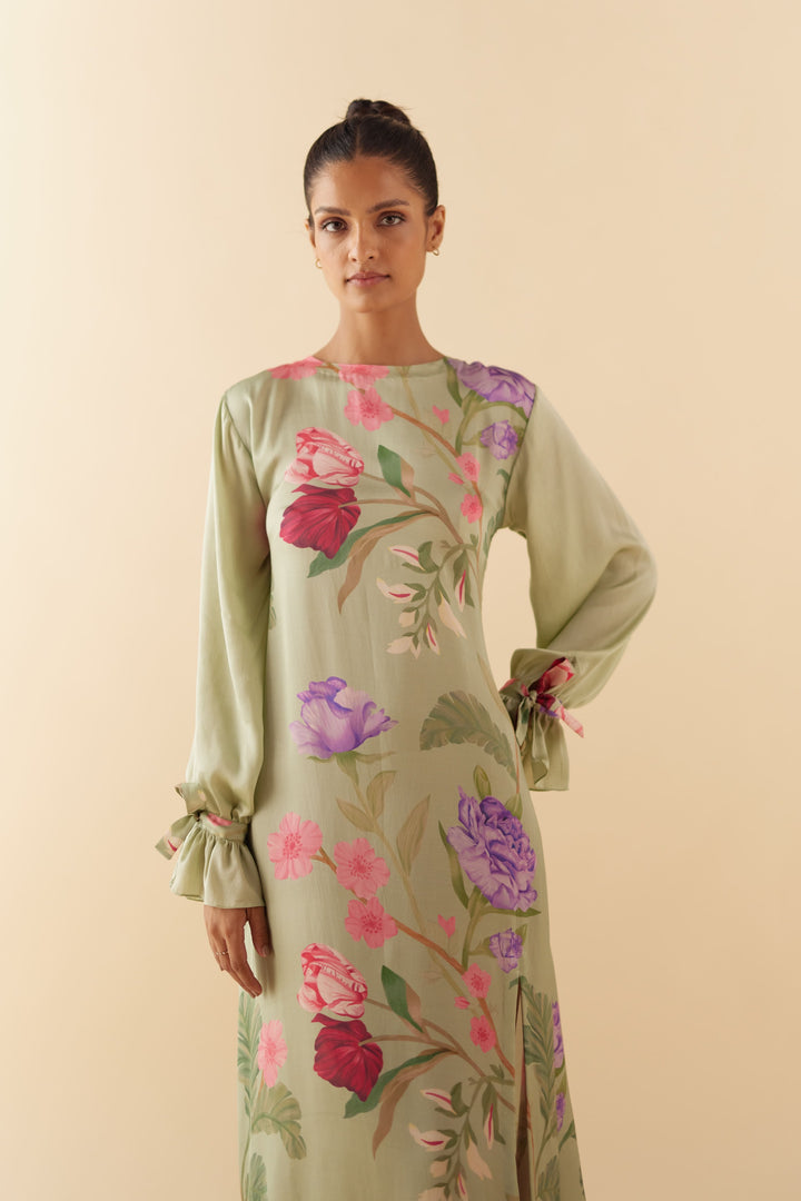 Jade Floral Dream Lounge Dress