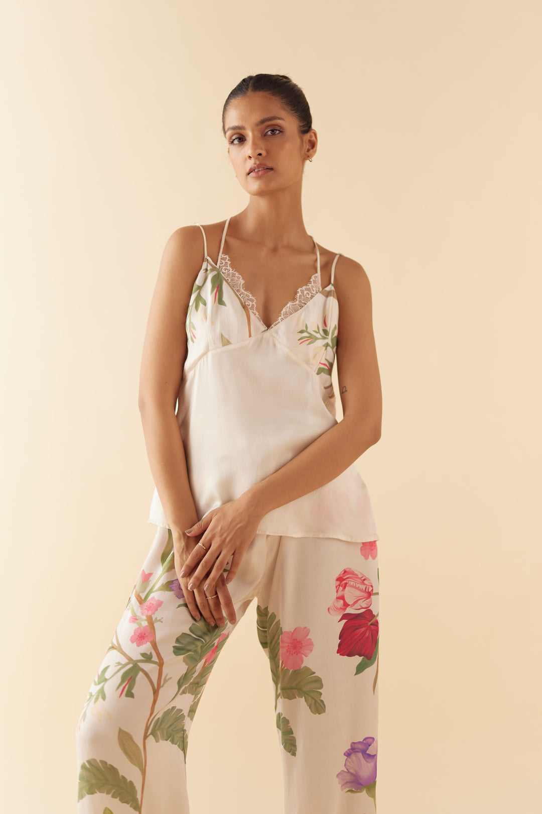 Lounge to Sleep Camisole Set in Floral Dream