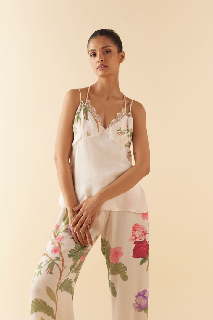 Floral Dream Lounge to Sleep Camisole Set For Women