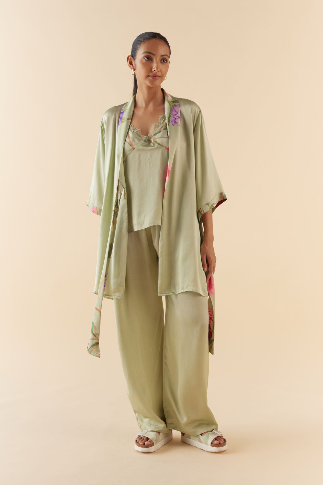 Jade Green Lounge to Sleep Robe