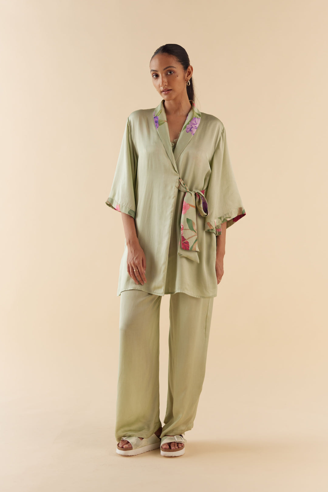 Jade Green Lounge to Sleep Robe