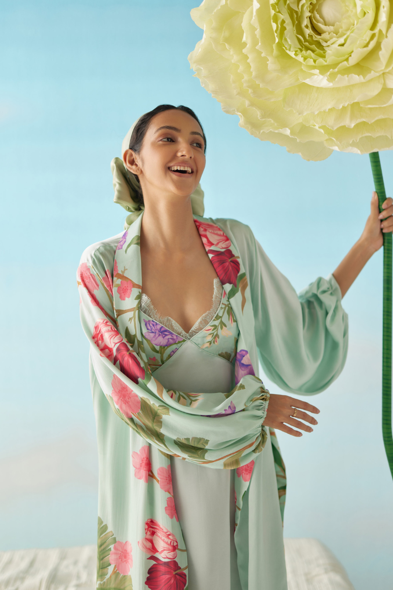 Celeste Floral Dream Modal Night Slip