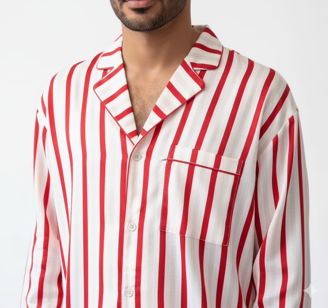 Men’s Striped Modal Pajama Set