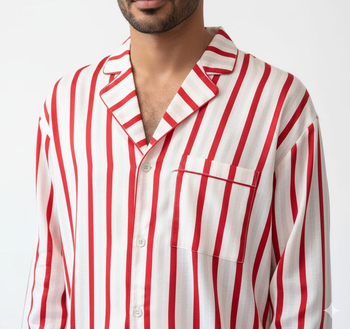 Men’s Striped Modal Pajama Set