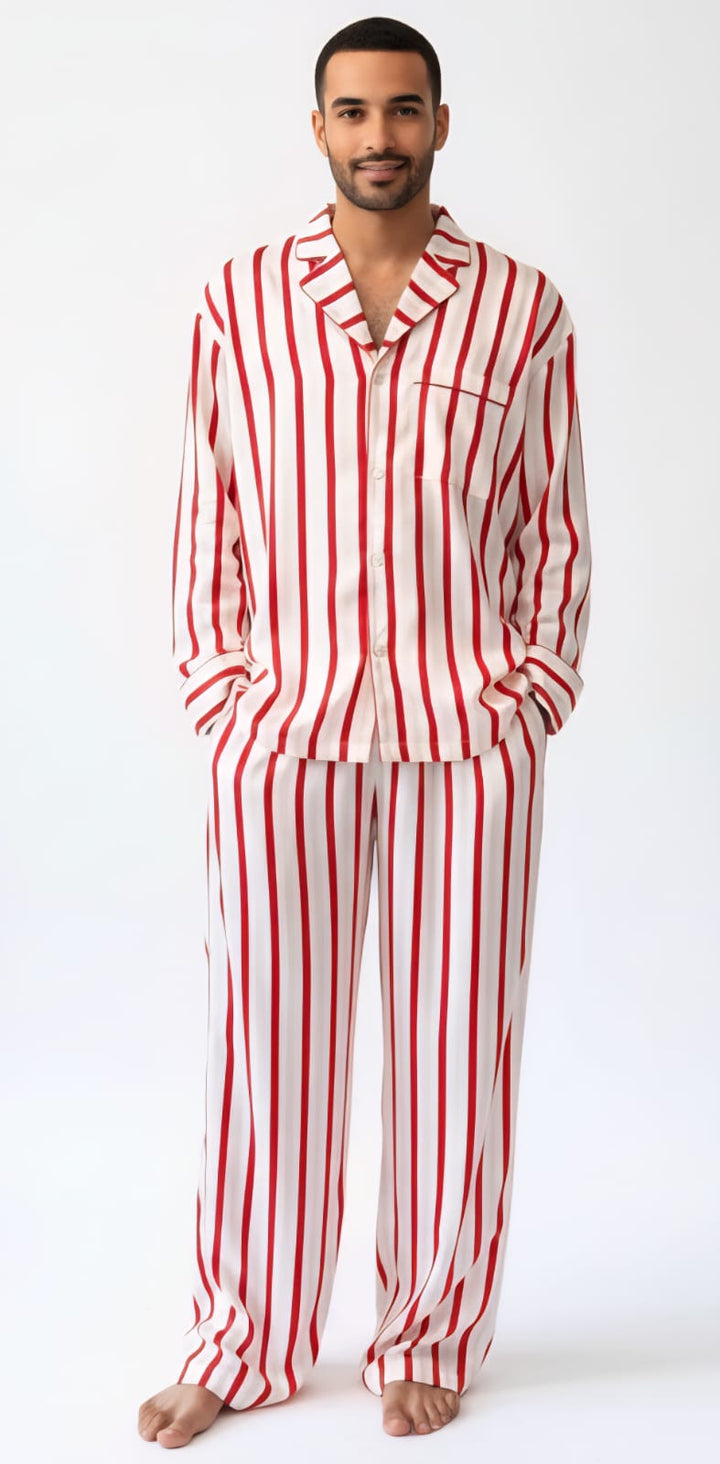 Men’s Striped Modal Pajama Set