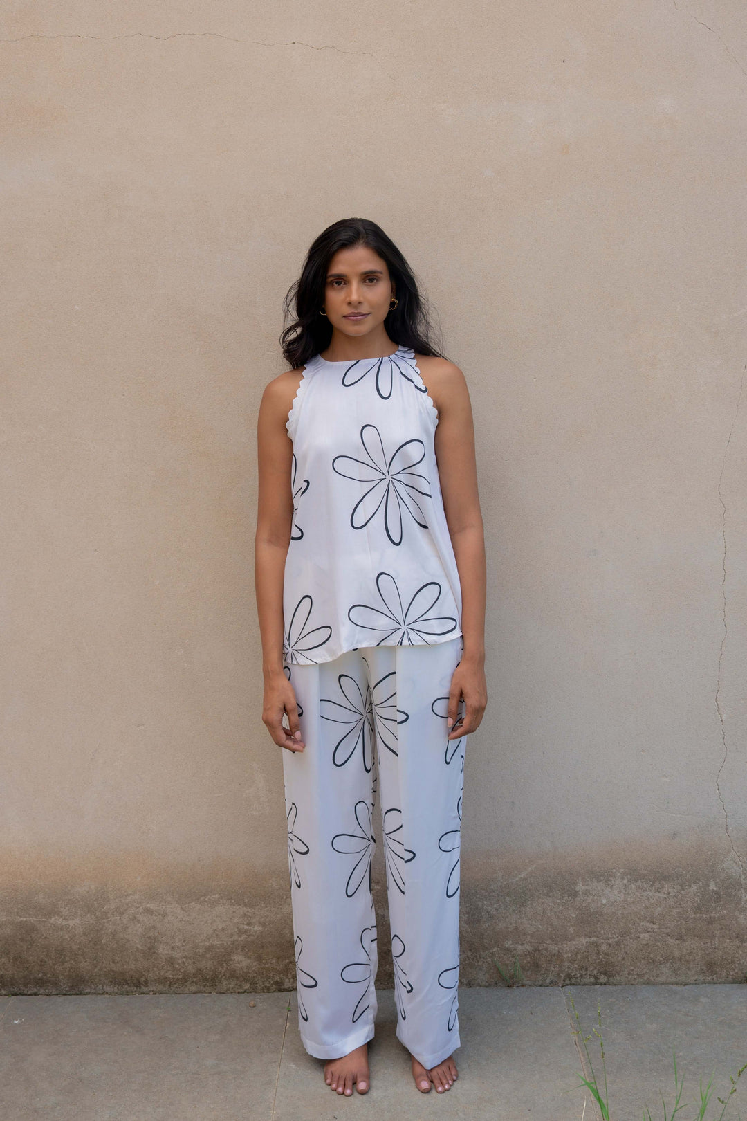 Bloom Printed Back Knot Co-Ord