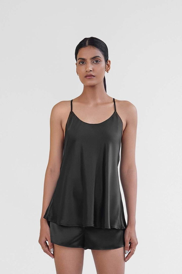 Camisole Set in Midnight Black